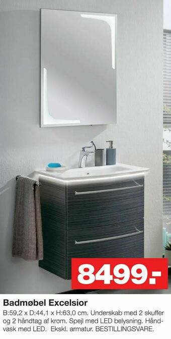 Bauhaus Badmøbel Excelsior tilbud