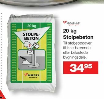 Bauhaus 20 kg Stolpebeton tilbud