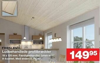 Bauhaus Ludbehandlede profilbrædder tilbud