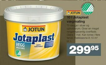 Bauhaus 10 l Jotaplast vægmaling tilbud