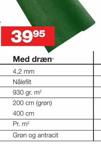 Bauhaus Med dræn tilbud