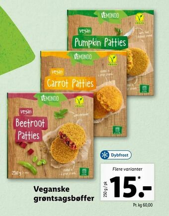 Veganske grøntsagsbøffer