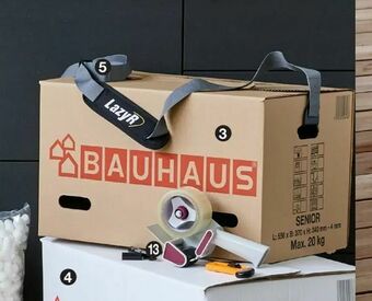 Bauhaus Flyttekasse senior hvid 7 mm. Eks. kraftig. Ikke ill tilbud