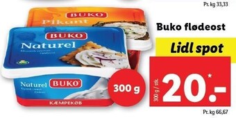 Lidl Buko flødeost tilbud