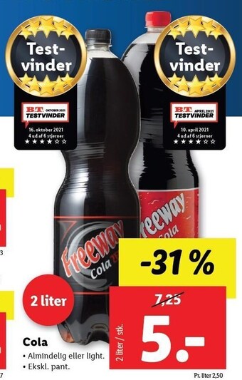 Lidl Cola tilbud