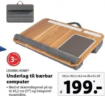 Lidl Underlag til bærbar computer tilbud
