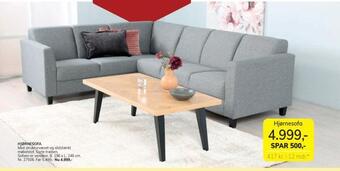 Daells Bolighus Hjørnesofa tilbud