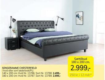 Daells Bolighus Sengeramme chesterfield tilbud