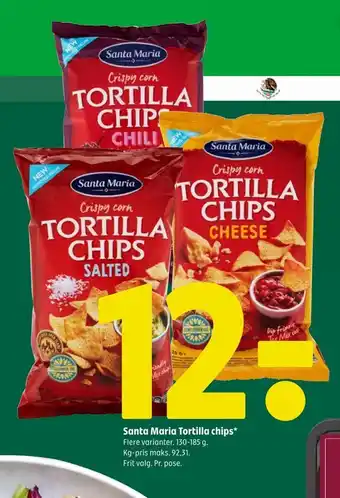 Coop 365 Santa maria tortilla chips tilbud
