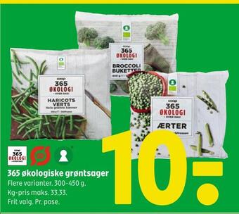 Coop 365 365 økologiske grøntsager tilbud
