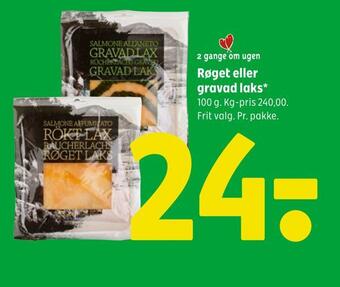 Coop 365 Røget eller gravad laks tilbud