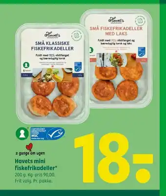 Coop 365 Havets mini fiskefrikadeller tilbud