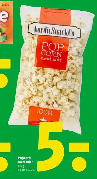 Popcorn med salt*