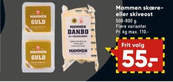 Bilka Mammen skiveost guld mellemlagret tilbud