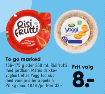 Bilka Risifrutti risdessert jordbær tilbud