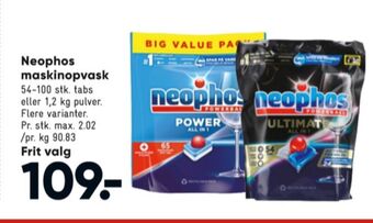 Bilka Neophos maskinopvask-pulver tilbud
