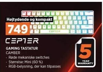 Power Cepter gaming tastatur tilbud