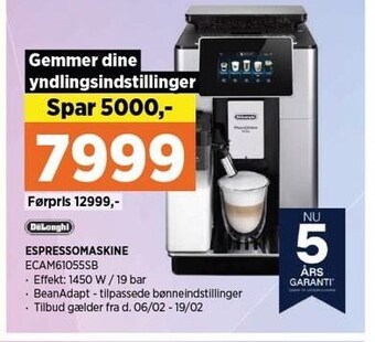 Power Delonghi espressomaskine tilbud