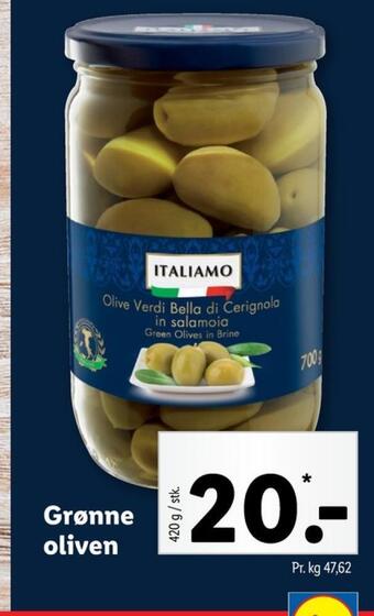 Lidl Italiamo oliven tilbud