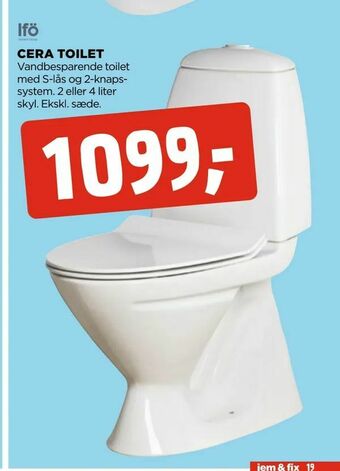 jem & fix Cera toilet tilbud