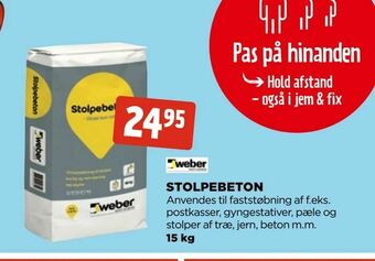 jem & fix Stolpebeton tilbud