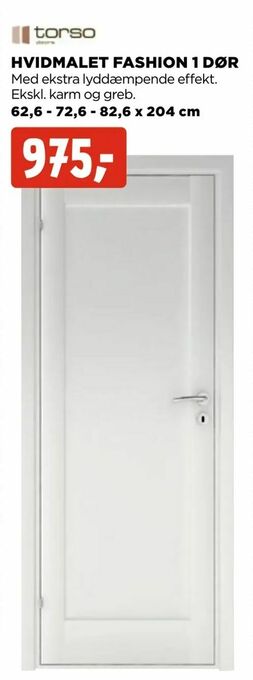 jem & fix Hvidmalet fashion 1 dør tilbud