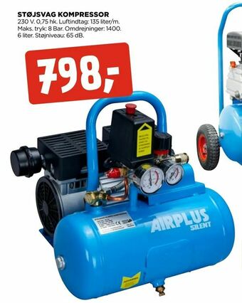 jem & fix Støjsvag kompressor tilbud