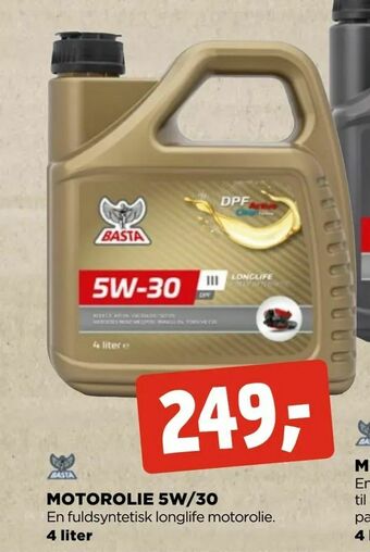 jem & fix Motorolie 5w/30 tilbud