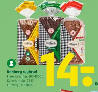Coop 365 Protein rugbrød-skiver tilbud