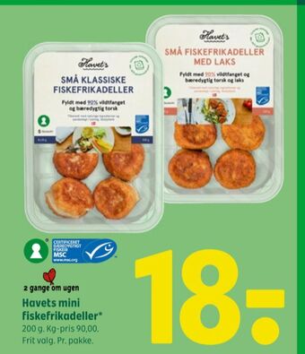 Coop 365 Havets fiskefrikadeller tilbud