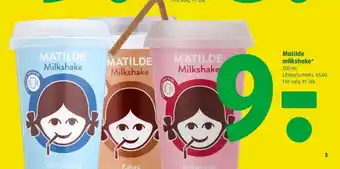 Coop 365 Matilde milkshake jordbær tilbud