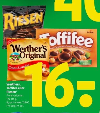 Coop 365 Riesen karameller tilbud