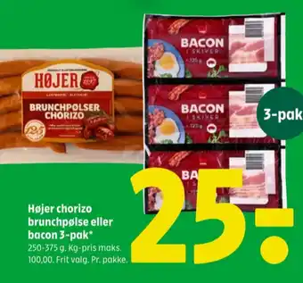 Coop 365 Højer pølser brunchpølser tilbud