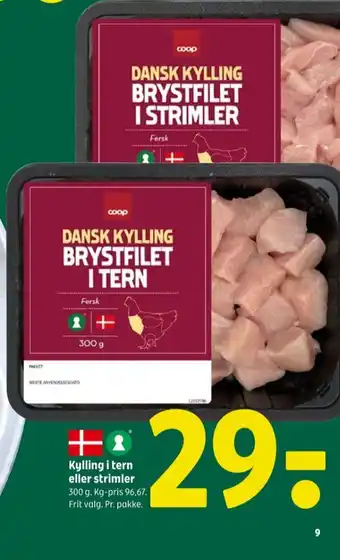 Coop 365 Coop kyllingestrimler tilbud