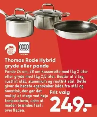 Bilka Thomas rode hybrid gryde el. pande tilbud