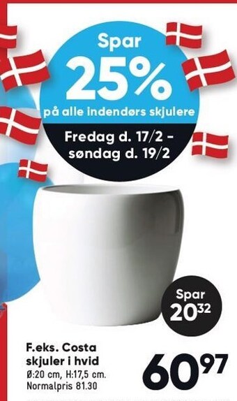 Spar 25% på alle indendørs skjulere