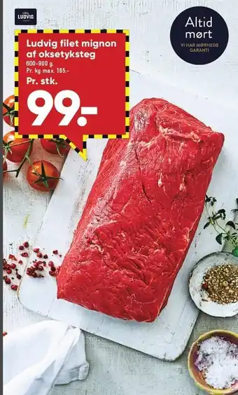 Bilka Lydvig filet mignon af oksetyksteg tilbud