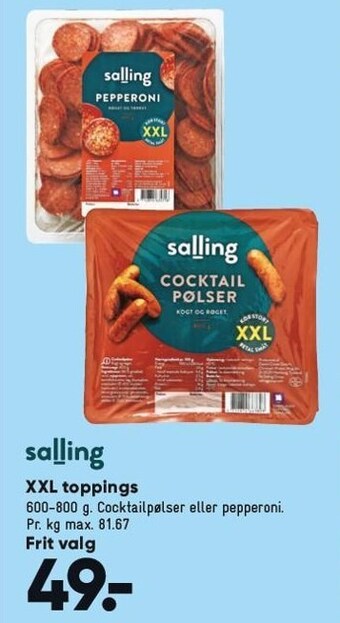 Xxl toppings