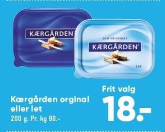 Bilka Kærgården orginal eller let tilbud