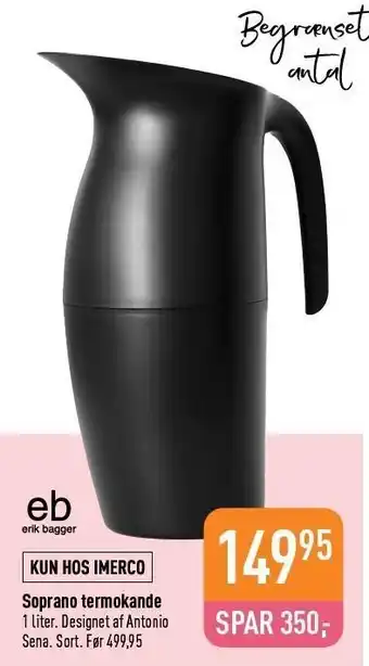 Imerco Erik bagger soprano termokande tilbud