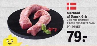 SPAR Mørbrad af dansk gris tilbud