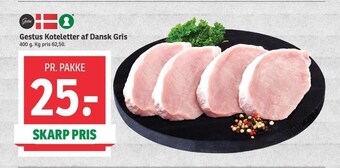 SPAR Gestus koteletter af dansk gris tilbud