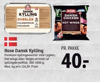 SPAR Rose dansk kylling tilbud