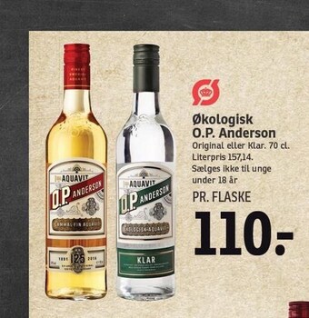 SPAR Økologisk o.p. anderson tilbud