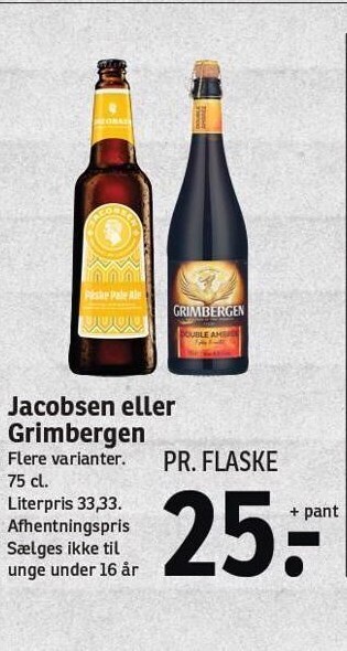 SPAR Jacobsen eller grimbergen tilbud