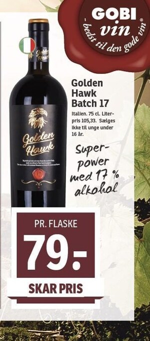 SPAR Golden hawk batch 17 tilbud