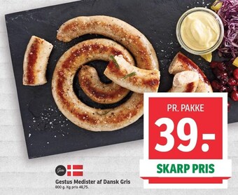Gestus medister af dansk gris
