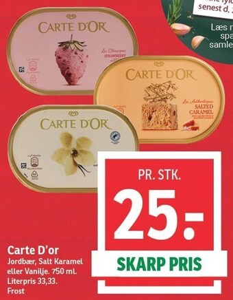 SPAR Carte d'or tilbud