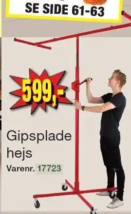 Gipsplade hejs