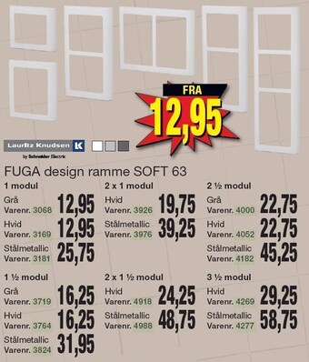 Harald Nyborg Fuga design ramme soft 63 tilbud